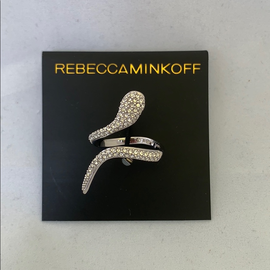 Rebecca Minkoff Nwt Pav Serpent Ring Size 7 17$